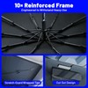 Windshield Sun Shade Umbrella for Honda Pilot 2016-2025, Foldable Front