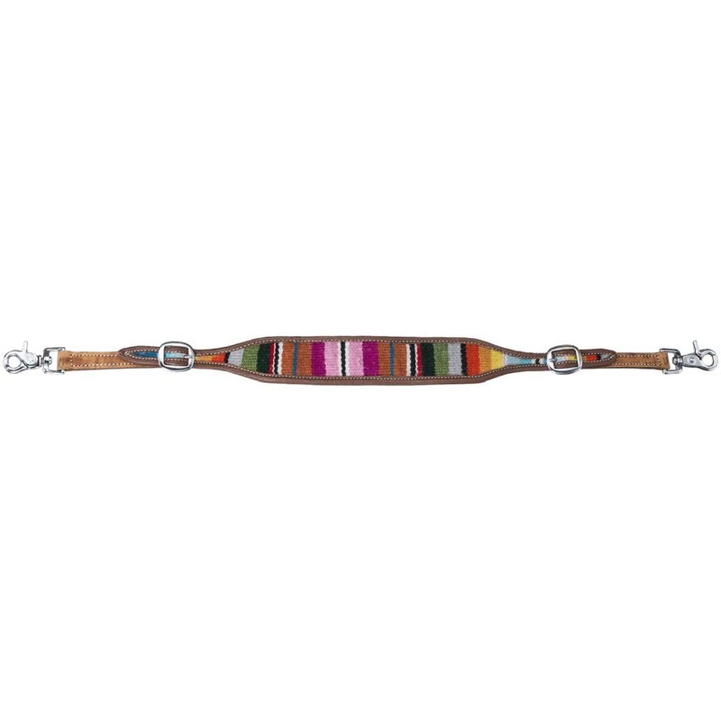 Silver Royal Woven Serape Wither Strap Medium Oil
