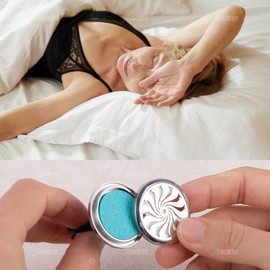 AUEAR, Car Diffuser Vent Clips Car Aromatherapy Essential Oil Diffuser 30mm Stainless Steel Car Air Fresheners Lockets with 10 Felt Refill Pads for Women Men (Style F)