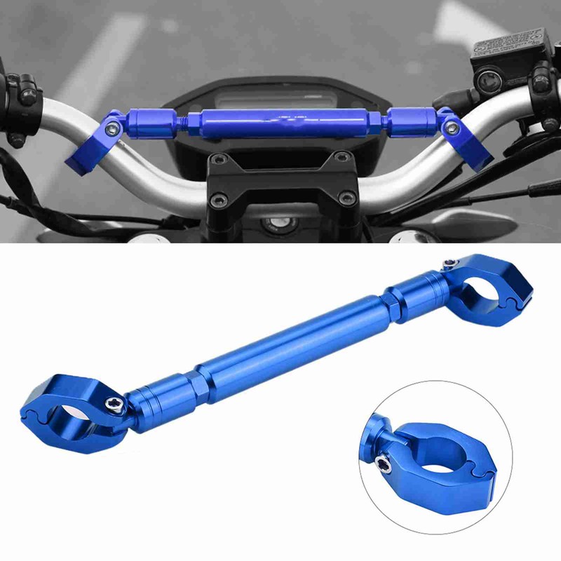 Aluminum Alloy Motorcycle Balance Handlebar Cross Bar Motorbike Accessories (Blue)