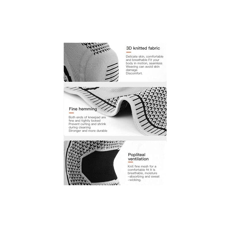 2pcs Ultra Knee Elite Knee Compression Sleeve - Rodillera profesional,