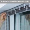 12PCS Transparent Valance Clips – 1.87-Inch Plastic Blind Clips for