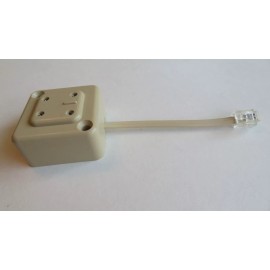 Antique telephone 4 prong plug to modular adapter.  Vintage telephone cord