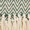 DII Chevron Throw Collection Handloomed Cotton, 50x60, Hunter Green