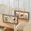 Vicenpal 2 Pack 4x6 Rotating Picture Frame, Double-sided Display 6