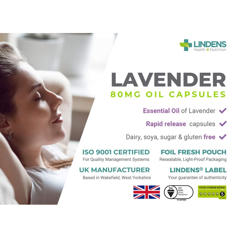 Lindens - Lavenderol (80 mg), 60 capsules