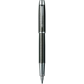 Parker IM Füllfederhalter Premium Deep Gun Metal, Federbreite M Schreibfarbe blau