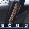 JDDRY 2PC Seat Belt Neck Protector,Car Seat Belt Covers Pads,Leather