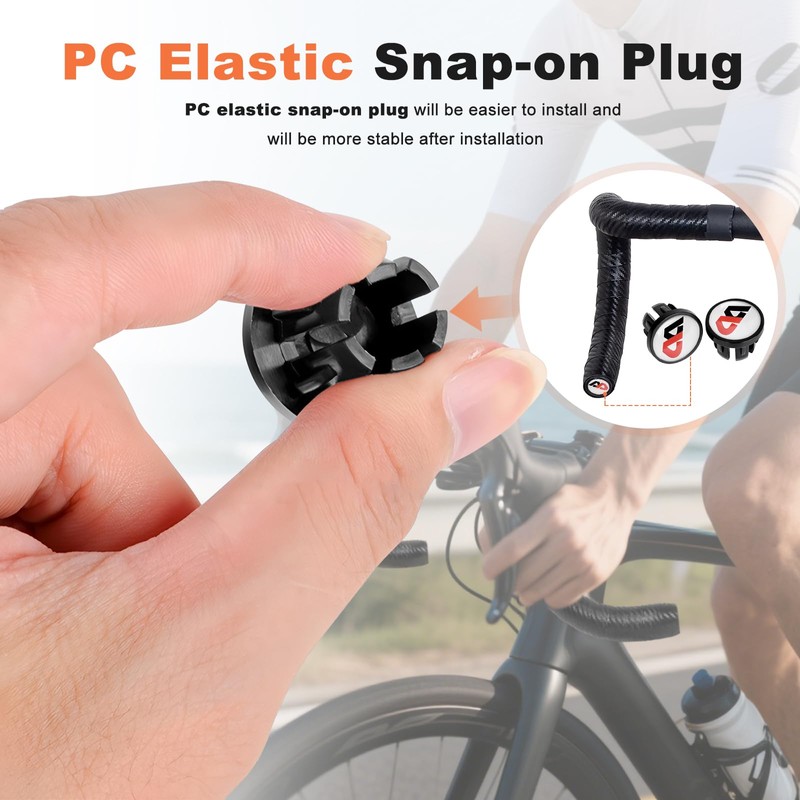 Cableet Bike Handlebar Tape with Carbon Effect Anti-Slip Shock Absorbing