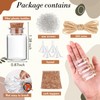Bokon 100 Packs Mini Plastic Bottles with Corks Stoppers Eye