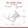 No Ladder 25 Count Clear Gutter and Shingle Clips by