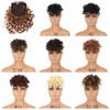 Bangs Hair Extension, Synthetic 6 Inch Short Afro Kinky Curly