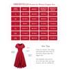 DRESSTELLS Women's Cocktail Wedding Guest Dresses V Neck Wrap Semi