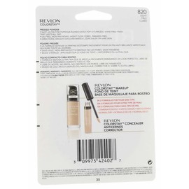 Revlon ColorStay Pressed Powder with SoftFlex, Light 820, 0.3 Ounces (Pack of 2)