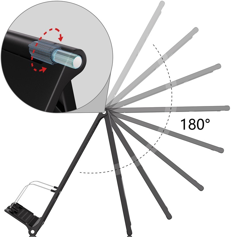 Readaeer Portable Book Stand Free Angle Adjustable Book Holder for