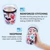 Cavllson 3 Reusable Insulated Neoprene Iced Coffee Sleeves & Coffee