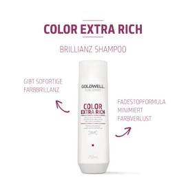 Goldwell Dualsenses Color Extra Rich Brilliance Shampoo for Strong to Unruly Hair, 250 ml