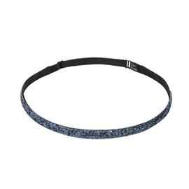 Bani Bands Women's Glitter Skinny Adjustable Headband with Non-Slip Lining, Slate Silver