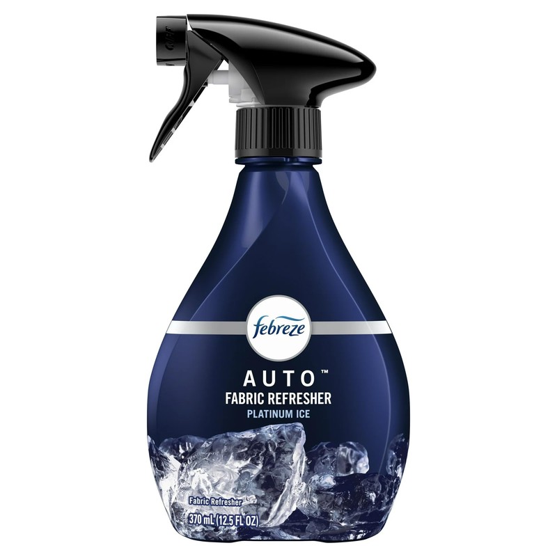 Febreze Fabric AUTO Car Spray Air Freshener, Odor Fighting, Platinum