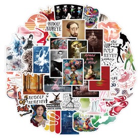 Dance Stickers for Water Bottle,50 PCS Dance Ballet Stickers Pack for Laptop Phone Skateboard Bumper Bicycle Suitcase Luggage Car Guitar,Waterproof Aesthetic Vinyl Stickers Gift for Adults Girls