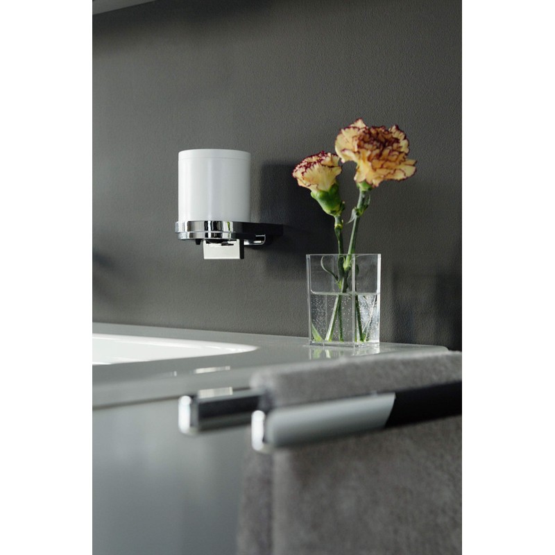 Keuco 12752010100 Moll Lotionspender, chrom / weiß