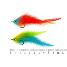 Feather Fishing Lure Bucktail Jigs - Feather Jigs 2 Colors Fishing Jig Heads for Trout, Walleye and Crappie Fishing