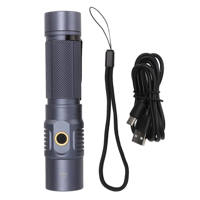Super Bright Flashlight IPX7 Waterproof White Light Portable Rechargeable Flashlight