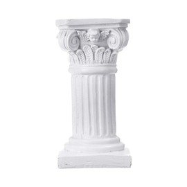 ETIGER Roman Pillar, Greek Column Resin Statue, Centerpiece Pedestal Stand Figurine Sculpture, for Wedding Home Garden Indoor Outdoor Decoration(White)(White)