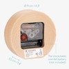 Navaris Analogue Wooden Table Clock Round - 11 x 11