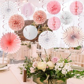 Vlipoeasn Sweet 16 Birthday Decorations for Girls, Rose Gold 16th Birthday Party Decor, Happy 16 Year Old Party Supplies