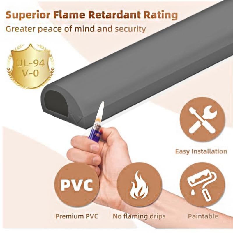 RPXRPX Side Open One Cord Cable Raceway Wire Cover for