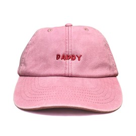 Vivian Flytrap Unisex Daddy Washed Embroidered Dad Baseball Cap - Pink