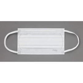 Fitty 7DAYS Non-woven Mask, EX Plus, White, Regular, Size, 100 Sheets (50 Sheets x 2 Boxes), Individually Wrapped