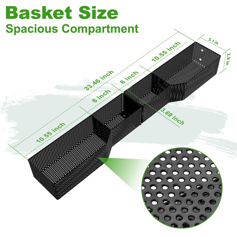 10L0L Golf Cart Front Inner Basket EZGO - Heavy-Duty Organizer