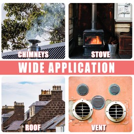#7 High Temp Silicone Chimney Boot for Metal Roof, Fit for Pipe OD 6" – 11"