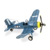 Homeroots 5" Blue and Yellow Metal Hand Painted Model Airplane