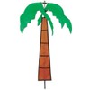 Palm Tree Wind-Wheel Party Accessory (1 count) (1/Pkg)