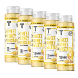 Taste Flavor Co. Grilling, Dipping Sauce and Marinade, Great Tasting, Low-Calorie Sauces, Keto Friendly, No Oils (5 Pack, Sweet Honey Mustard)