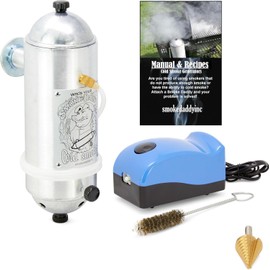 Big Kahuna Cold Smoke Generator – Heavy-Duty USA-Made Aluminum Body, Works with All BBQ & Pellet Grills – 1.5 hr Burn Time