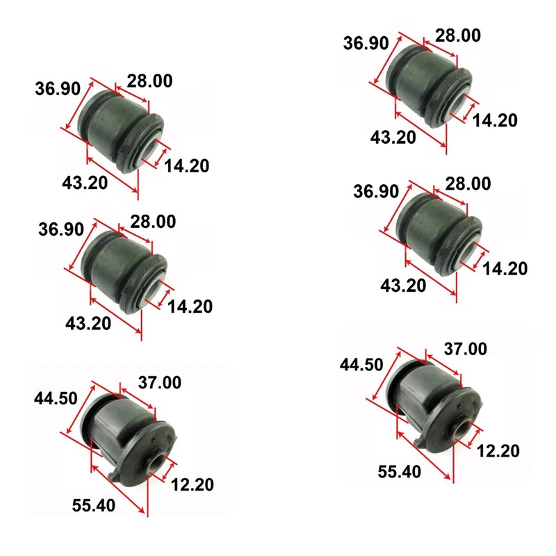 Tiny Force Rear Left & Right Knuckle Bushing Kit Compatible