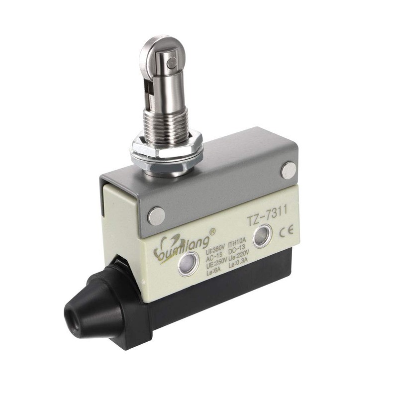 uxcell TZ-7311 SPDT 1NO+1NC Panel Mount Roller Plunger Type Momentary