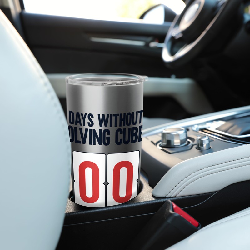 Days Without Solving Cubes 00 Speed Cubing Stainless Steel Insulated