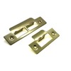 Brassed Strike Plates Single for Mortise Lock or Tubular Latch