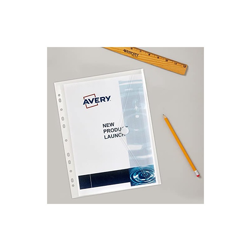 Avery Clear Plastic Binder Wallet with Filing Strip (47900)