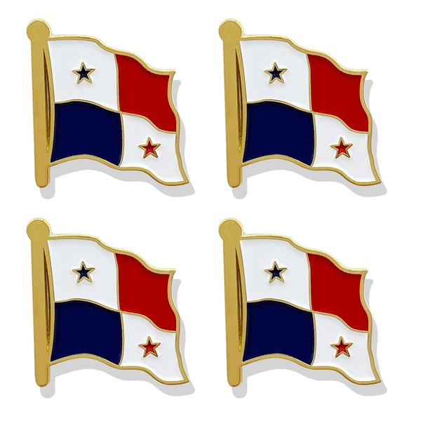 HSQCEZ - Paquete de 4 pines de solapa con bandera