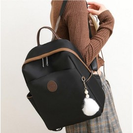 Waterproof travel backpack hard shape women's 4 colors for work compact brown