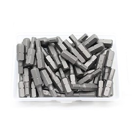 TEMO 50 pc H-4 Hex 4mm (5/32 Inch) Impact Ready 1 Inch Long Screwdriver Insert Bits Hex Shank with Quick Release Slot