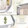 TokeShimi 20 x 30 Inch Silver Bathroom Wall Mirror Vanity