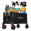 Wagons Carts Foldable, Collapsible Wagon Cart with 220 lbs Max
