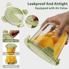 3Cup/23oz Glass Meal Prep Containers with Vented Lids Food Storage,
